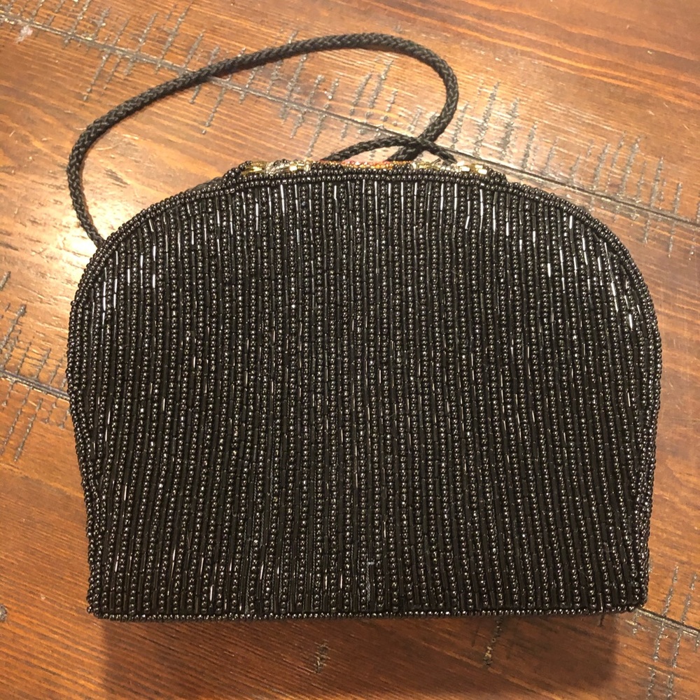 Vintage Beaded Snap-Closure Handbag - Picture 2 of 7